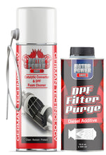 Load image into Gallery viewer, Best cleaning solution for the diesel particulate filter DPF no disassembling needed fast and effective MotorPower Care DPF Cleaning Kit – DPF Foam Direct Cleaner (400ml) & Diesel Additive (500ml) for Maximum Fuel Efficiency & Emission Control