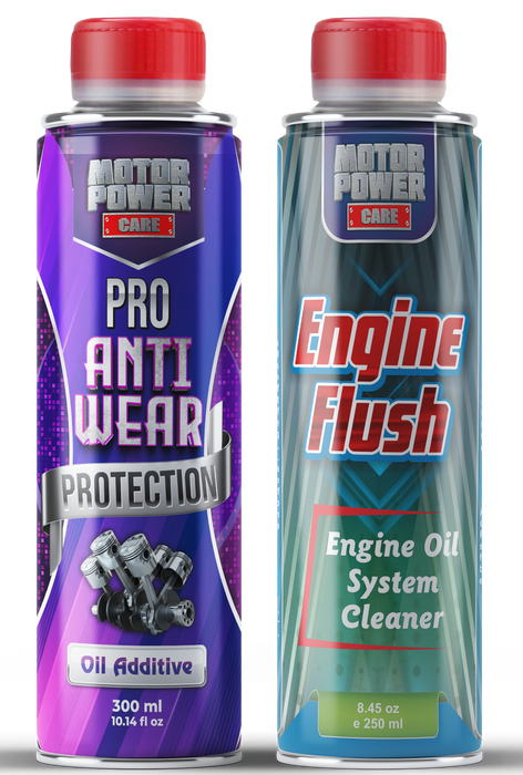Engine Flush & Anti-Wear Oil Additive Kit — 2 Treatments