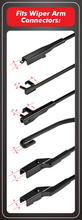Load image into Gallery viewer, Wiper Blades size 26 inches & 16" Size Premium Windshield Wipers for All Seasons, Superior Visibility & Durability