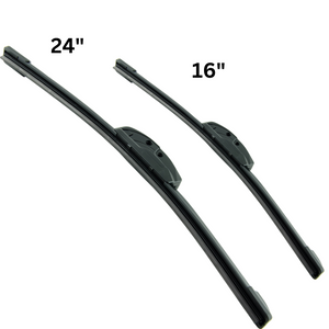 Wiper Blades size 24 inches & 16" Size Premium Windshield Wipers for All Seasons, Superior Visibility & Durability