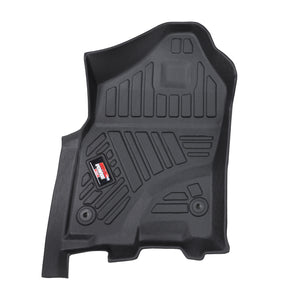 2019-2024 Dodge Ram 1500 Crew Cab New Body (NOT for Classic Models) 3D TPE floor mat latest design, TPE All Weather, Heavy Duty Floor Liner Custom Fit