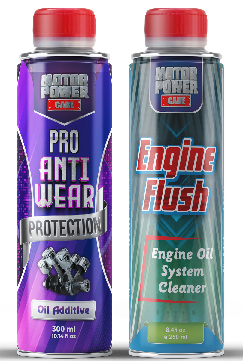 MotorPower Care Engine Flush & Pro Anti-Wear Kit – Deep Cleaning & Adv