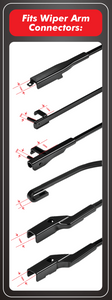 Premium Windshield Wipers for All Seasons, Superior Visibility & Durability