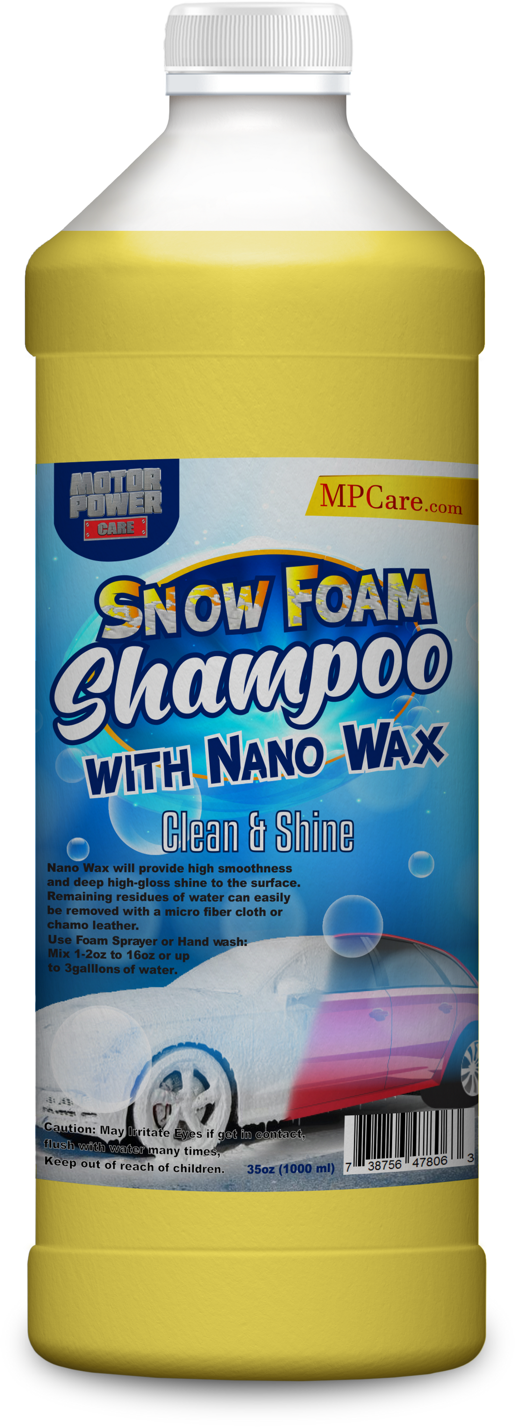Snow Foam Shampoo with Nano Wax high gloss